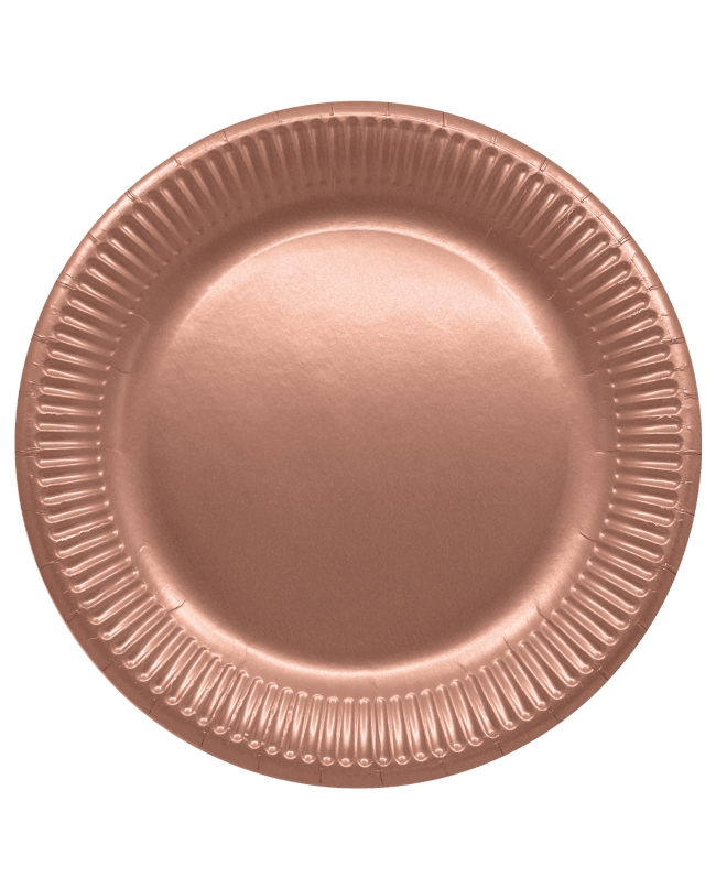 Platos 23cm Rosa Oro Fsc