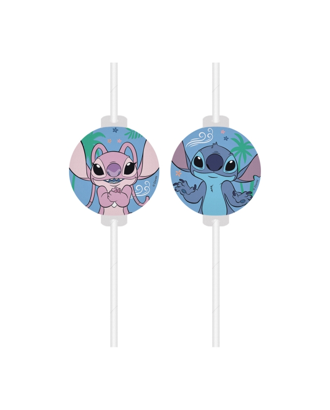 Pajitas Papel Stitch y Angel FSC
