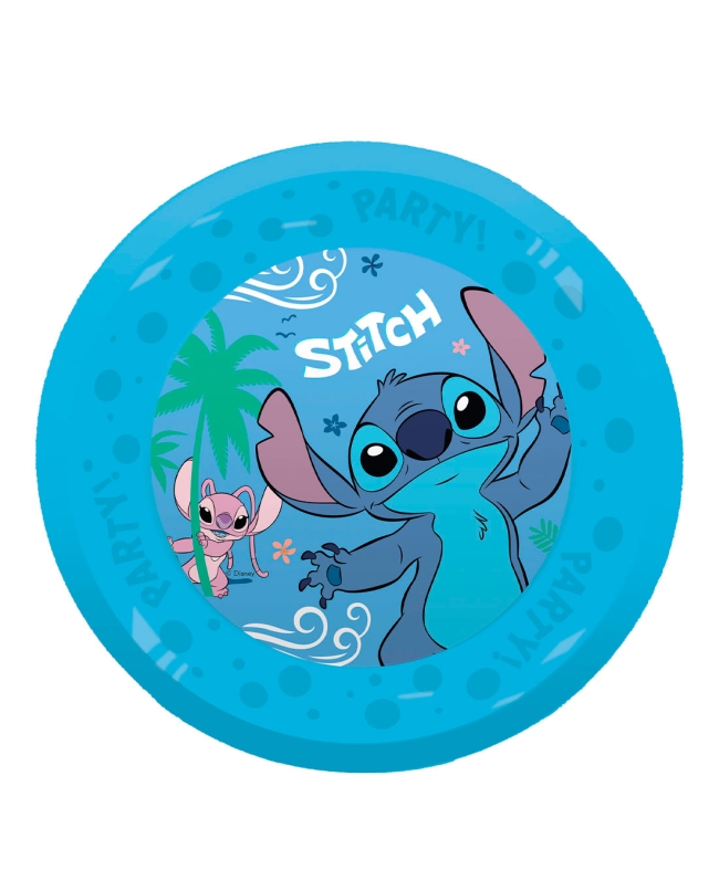 Plato Plastico Reutilizable 21cm Stitch Y Angel