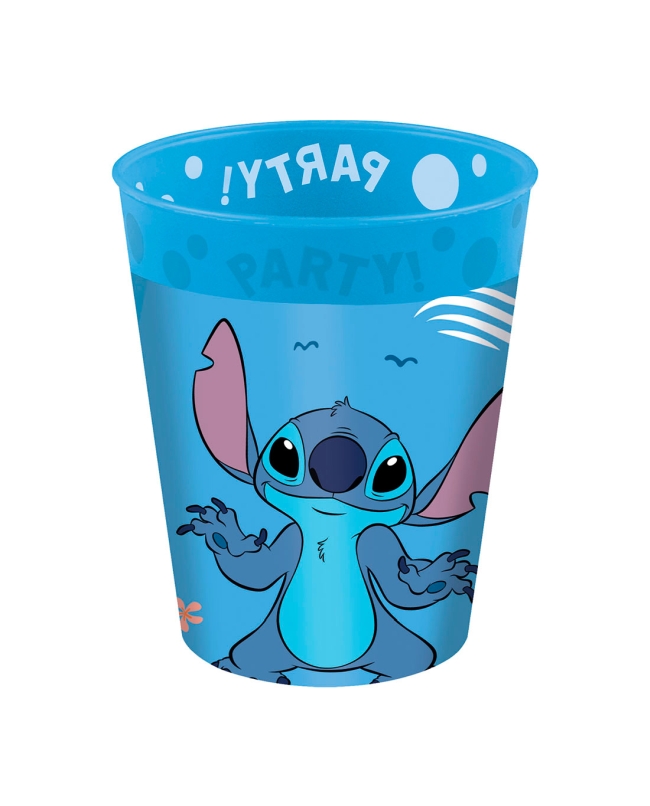 Vaso Plast. Reutilizable 250ml Stitch Y Angel