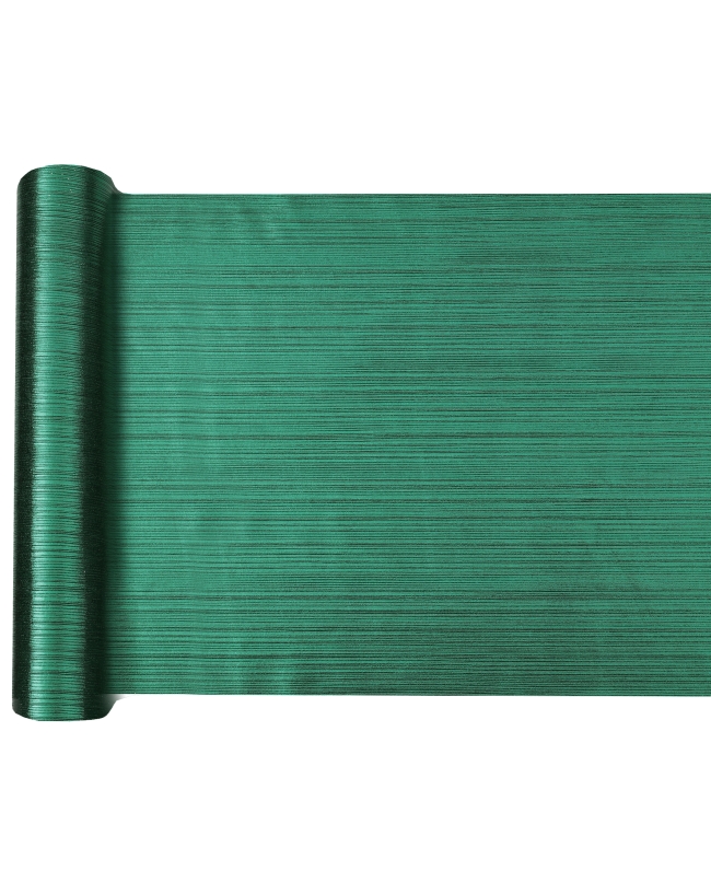 Camino Mesa Brillante Verde Abeto 27cm Poliester 2,5m***OFERTA DTO NO ACUMULABLE