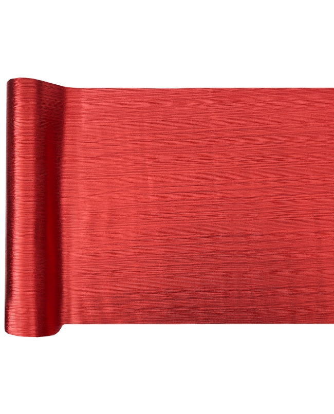 Camino Mesa Brillante Rojo 27cm Poliester 2,5m***OFERTA DTO NO ACUMULABLE