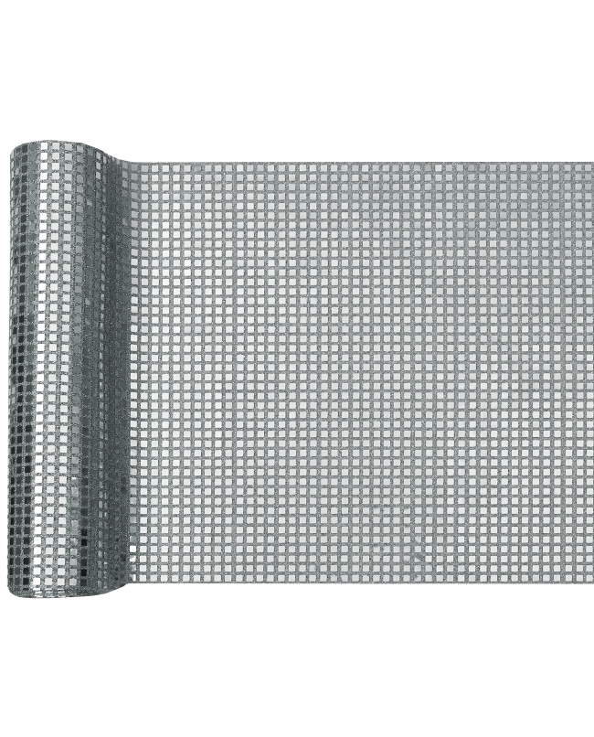 Camino Mesa Espejos Plata 27cm Poliester 2,5m***OFERTA DTO NO ACUMULABLE
