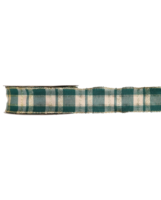 Cinta Escocesa Verde Abeto 25Mm Poliester 3m***OFERTA DTO NO ACUMULABLE