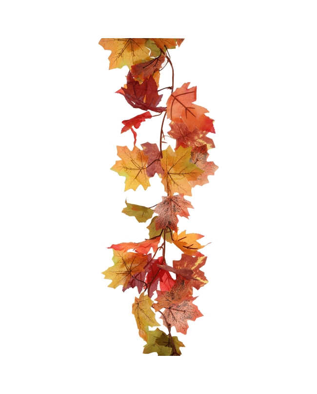 Guirnalda Hojas Otoño Cobre 155cm Tejido Poliester ***OFERTA DTO NO ACUMULABLE