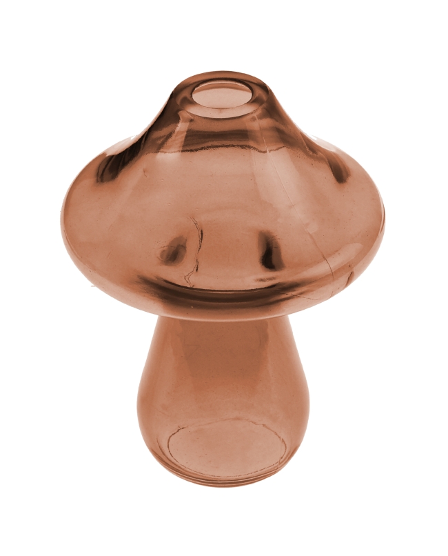 Florero Seta Marron 10X14cm Vidrio ***OFERTA DTO NO ACUMULABLE