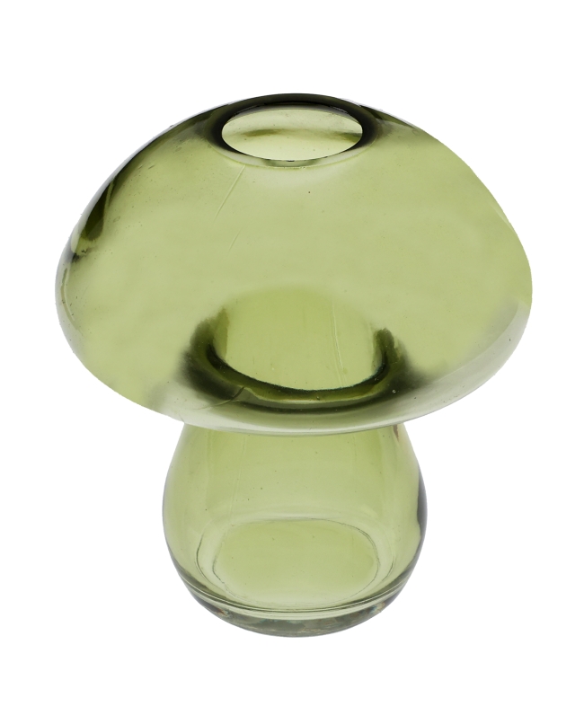 Florero Peq. Seta Verde 9X11cm Vidrio ***OFERTA DTO NO ACUMULABLE