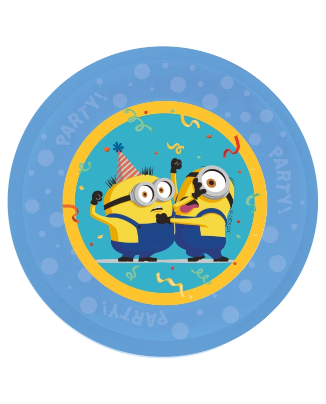 Plato Plastico Reutilizable 21cm Minions