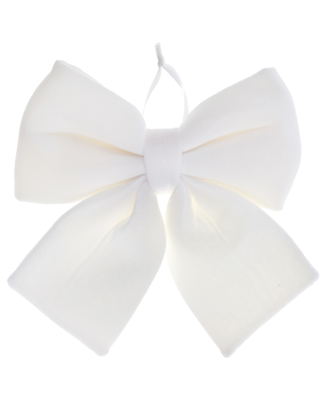 Lazo Grd. Blanco 26X30cm Terciopelo Poliester ***OFERTA DTO NO ACUMULABLE