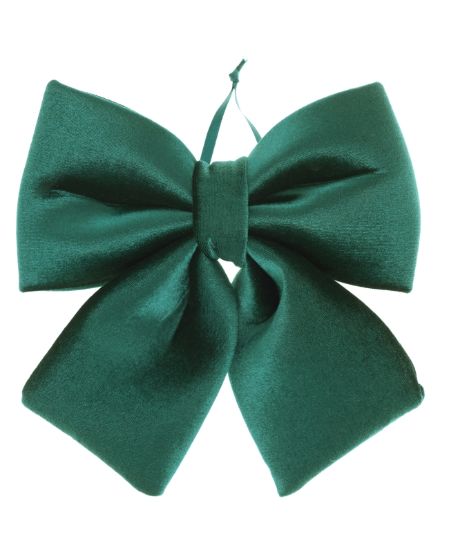 Lazo Grd. Verde Abeto 26X30cm Terciopelo Poliester ***OFERTA DTO NO ACUMULABLE