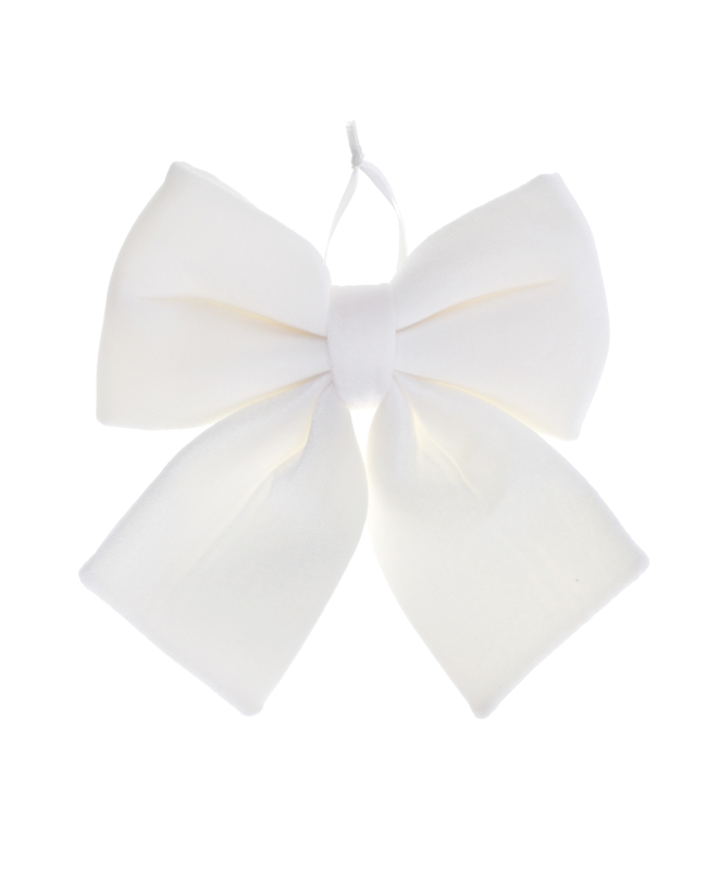 Lazo Blanco 21.5X25cm Terciopelo Poliester ***OFERTA DTO NO ACUMULABLE