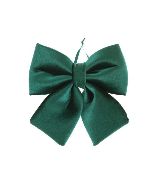 Lazo Peq. Verde Abeto 15X18cm Terciopelo Poliester ***OFERTA DTO NO ACUMULABLE