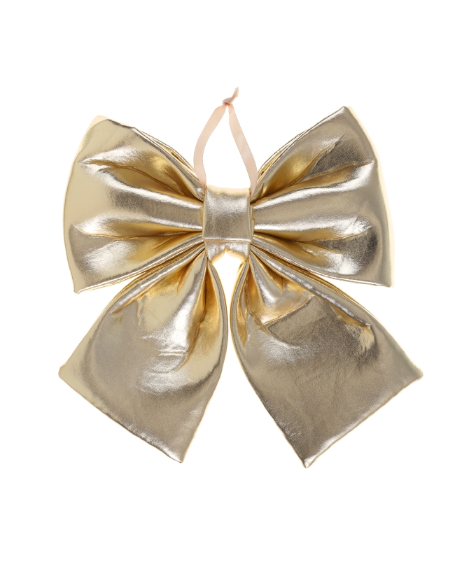 Lazo Metalizado Oro 21.5X25cm Poliester/Saten ***OFERTA DTO NO ACUMULABLE