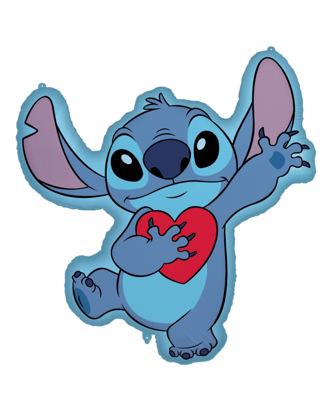 Globo Forma Stitch Corazon 75X86cm ***OFERTA DTO NO ACUMULABLE
