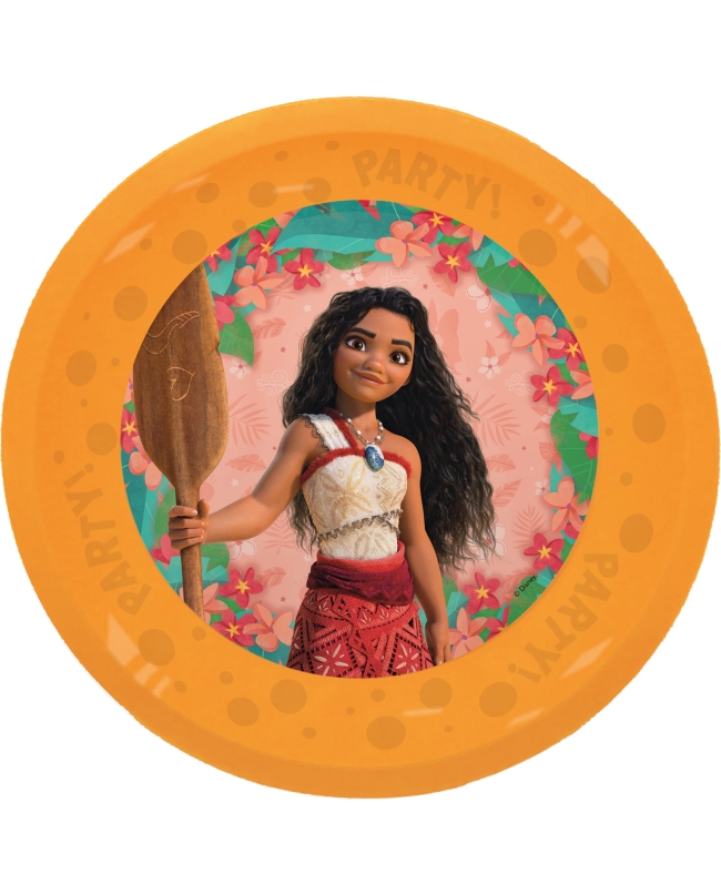 Plato Plastico Reutilizable 21cm Moana Vaiana II