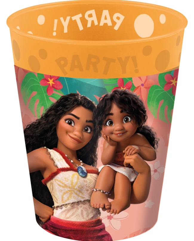 Vaso Plastico Reutilizable 250ml Moana Vaiana II