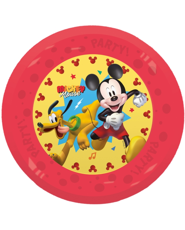 Plato Plastico Reutilizable 21cm Mickey Salta
