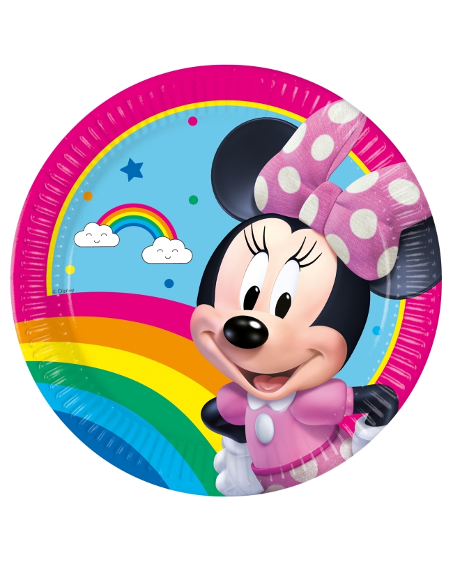 Platos 23cm Minnie Arcoiris Fsc