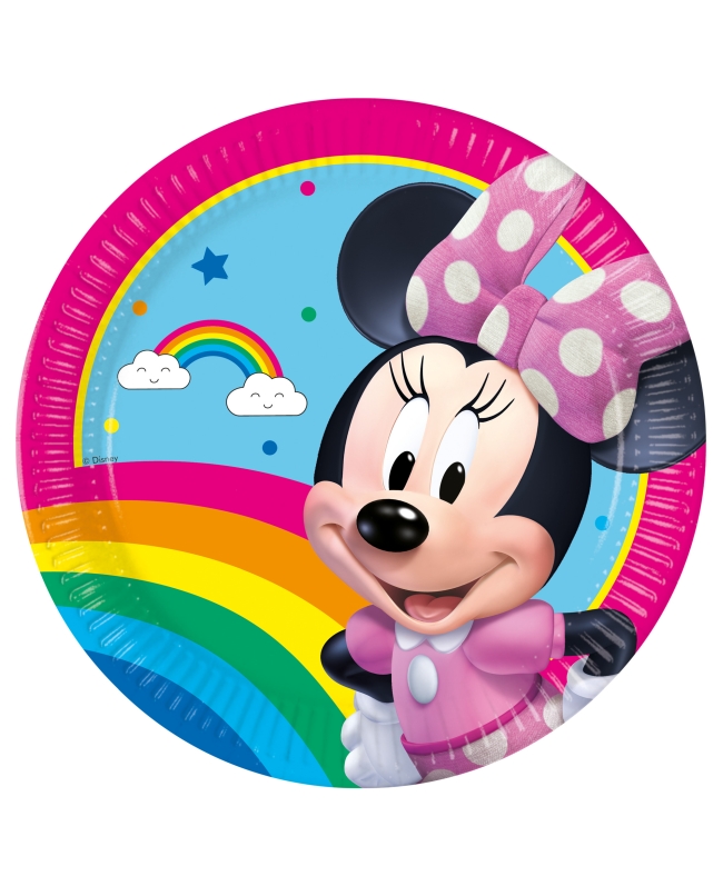 Platos 20cm Minnie Arcoiris Fsc