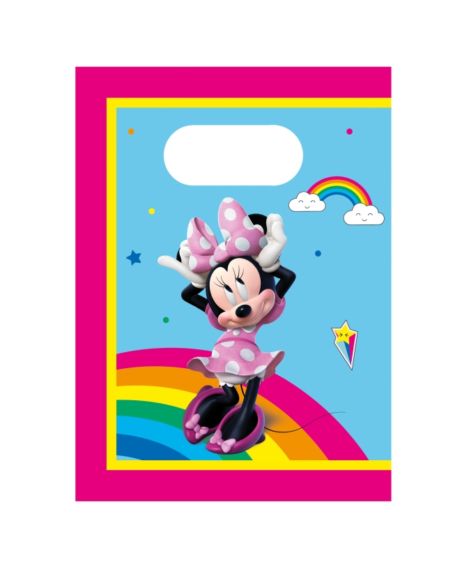 Bolsas Papel Minnie Arcoiris Fsc