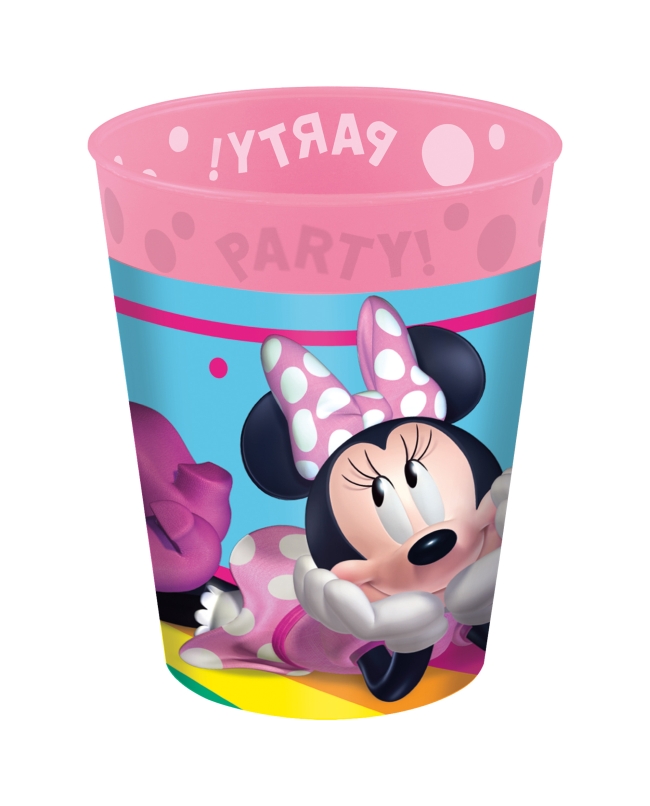 Vaso Plastico Reutilizable 250ml Minnie Arcoiris