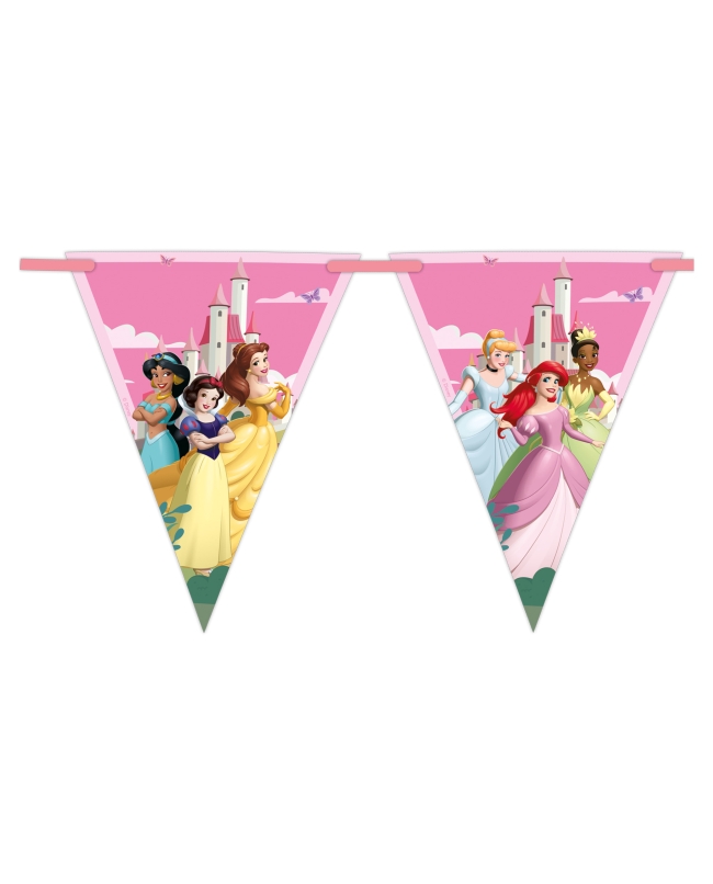 Banderin Papel Princesas Mundo Disney Fsc