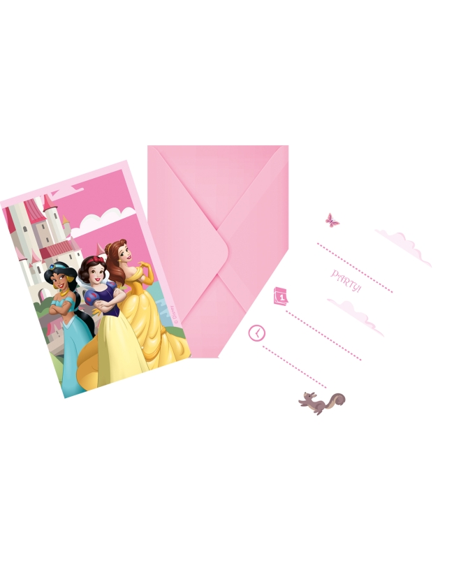 Invitaciones Princesas Mundo Disney Fsc