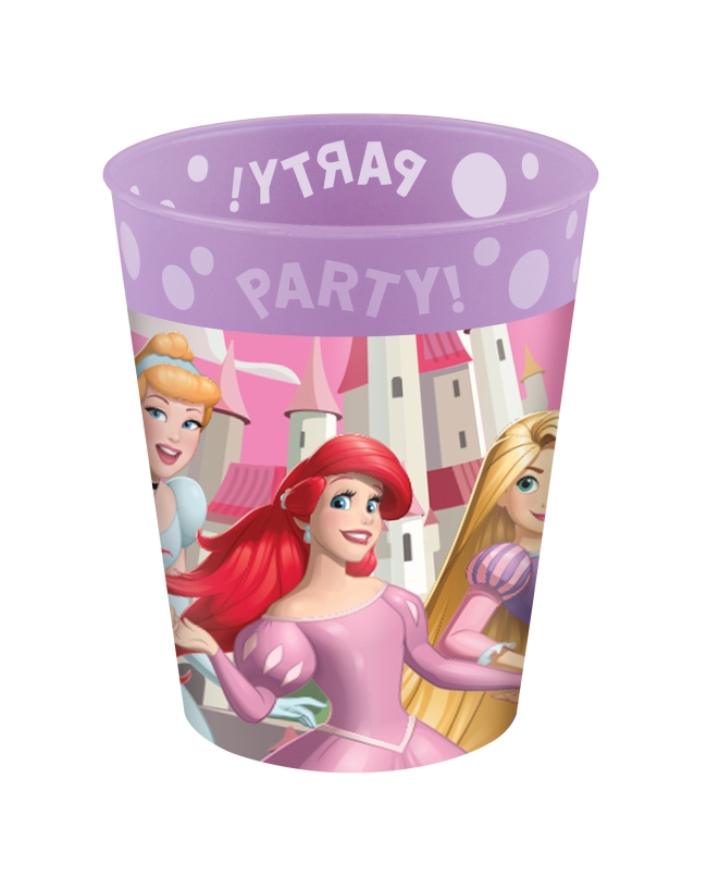 Vaso Plastico Reutilizable 250ml Princesas Mundo Disney