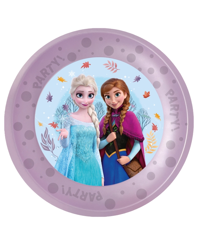 Plato Plastico Reutilizable 21cm Frozen Idilica