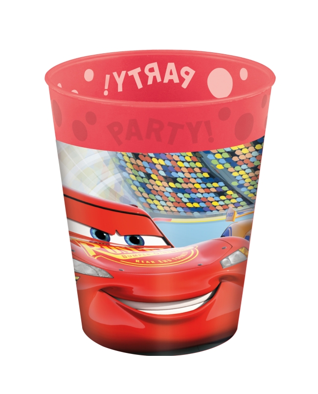 Vaso Plastico Reutilizable 250ml Cars Victoria