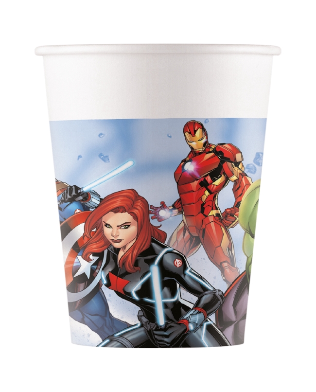 Vasos Papel 200ml Vengadores Fsc