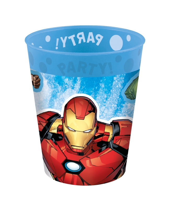 Vaso Plastico Reutilizable 250ml Vengadores