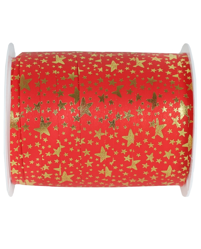 Cinta Estrella Rojo 10Mm Polipropileno 25m***OFERTA DTO NO ACUMULABLE
