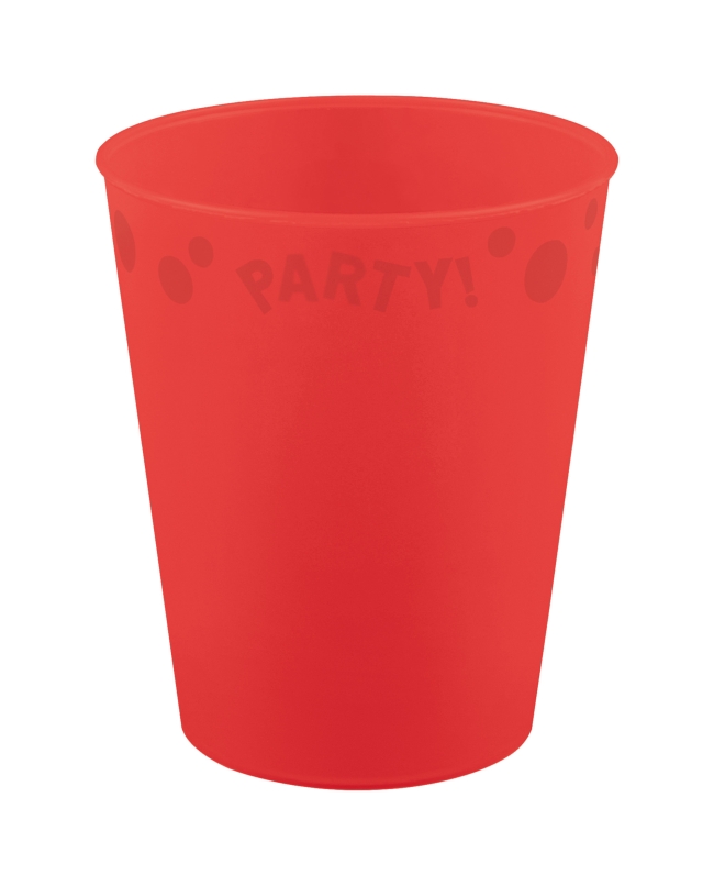 Vaso Plastico Reutilizable 250ml Rojo