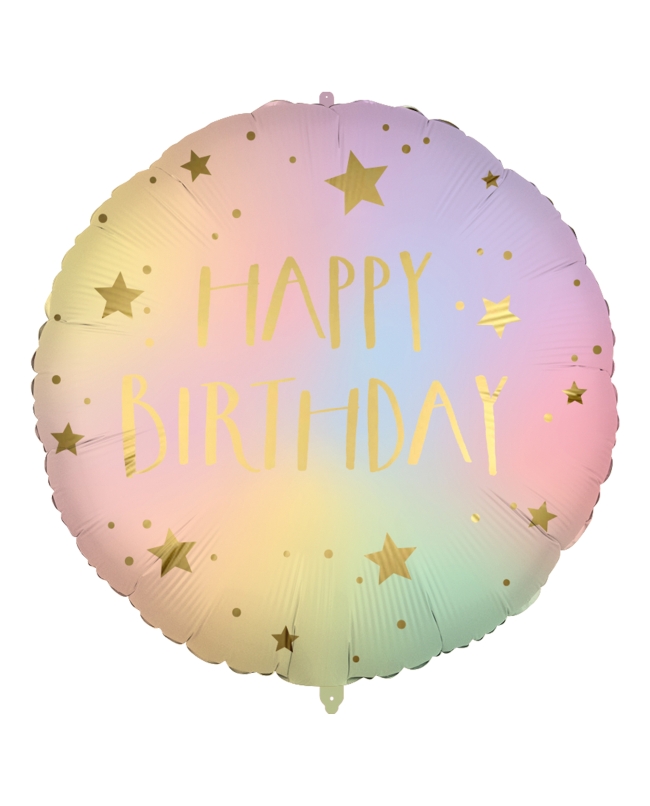 18/46cm Happy Bday Degradado, Cinta Y Peso ***OFERTA DTO NO ACUMULABLE