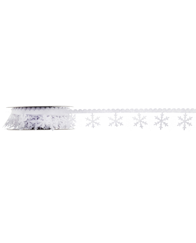 Cinta Copos Nieve Blanco 25Mm Fieltro 5m***OFERTA DTO NO ACUMULABLE
