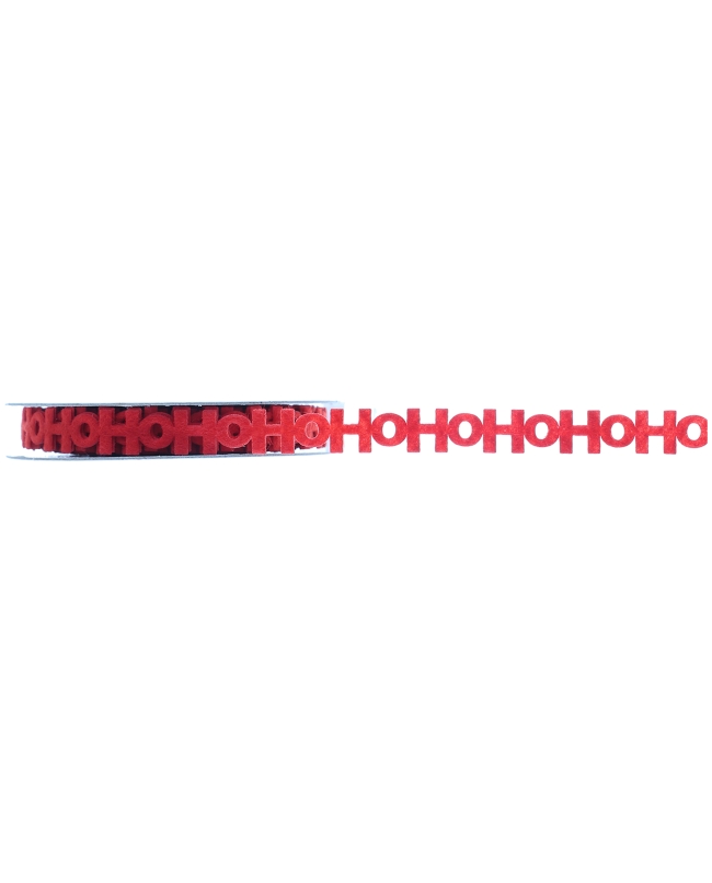 Cinta Hohoho Rojo 10Mm Fieltro 5m***OFERTA DTO NO ACUMULABLE