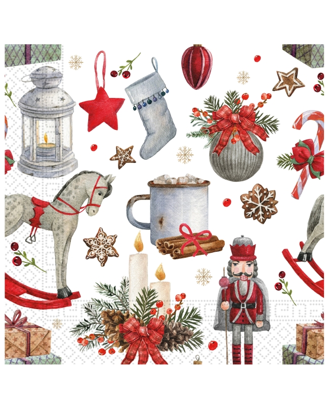 Servilletas 33X33cm Deco Navidad Fsc 3Pli