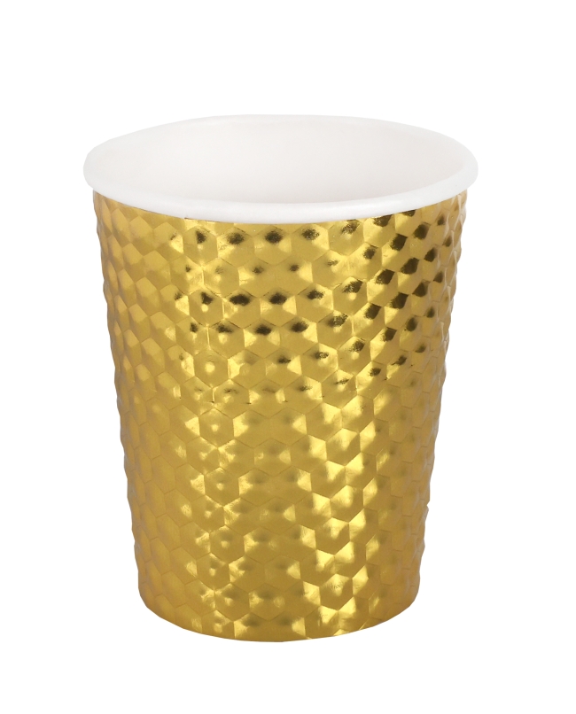 Vaso Martillado Oro 8X9cm/29cl Carton ***OFERTA DTO NO ACUMULABLE