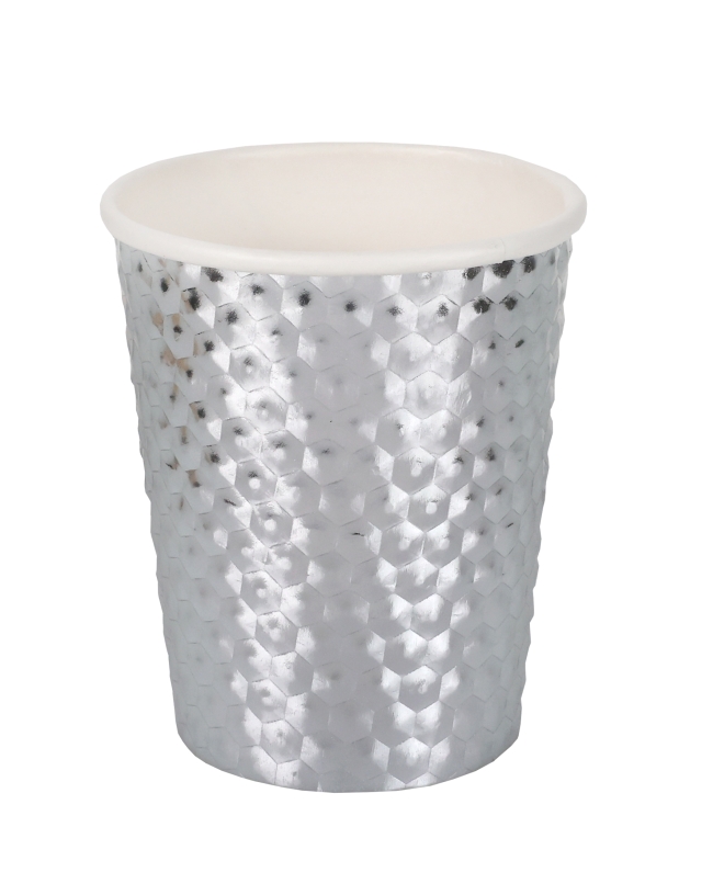 Vaso Martillado Plata 8X9cm/29cl Carton ***OFERTA DTO NO ACUMULABLE