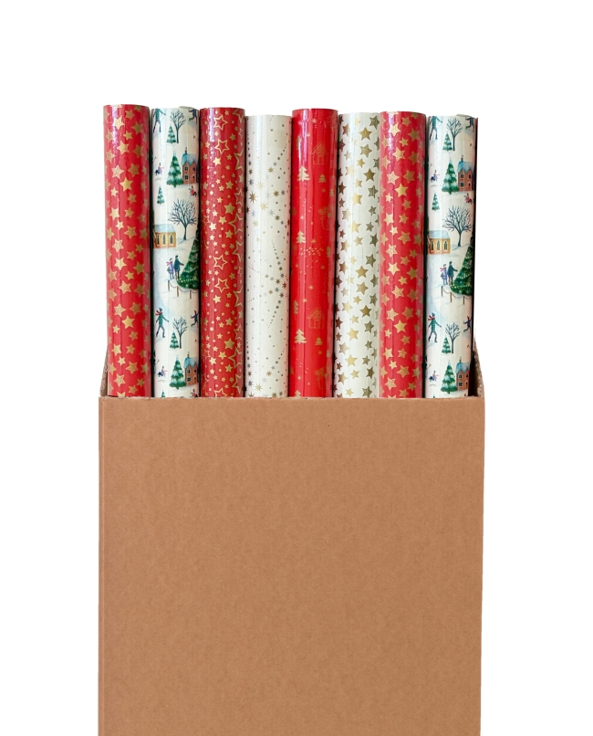 Papel Regalo 0,7X2M Navidad Encantada Exp.40X20X72cm Carton/Papel ***OFERTA DTO NO ACUMULABLE