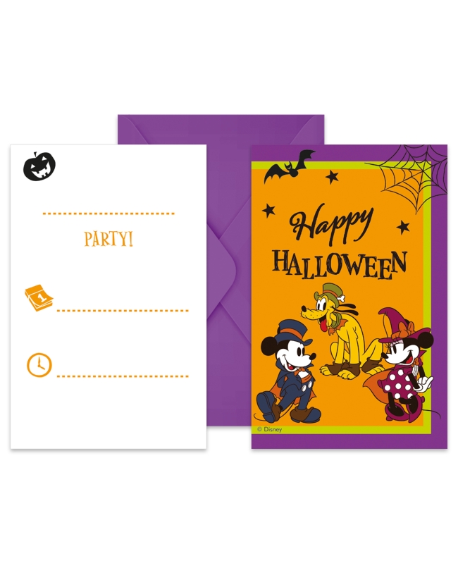 Invitaciones Mickey Hwn Retro Fsc