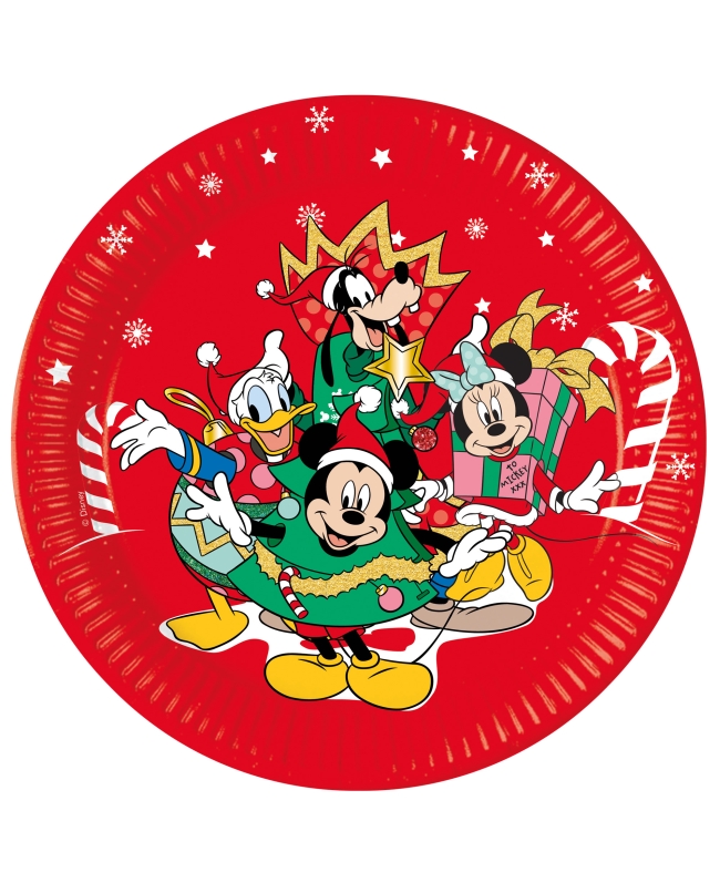 Platos 23cm Mickey Xmas Fsc