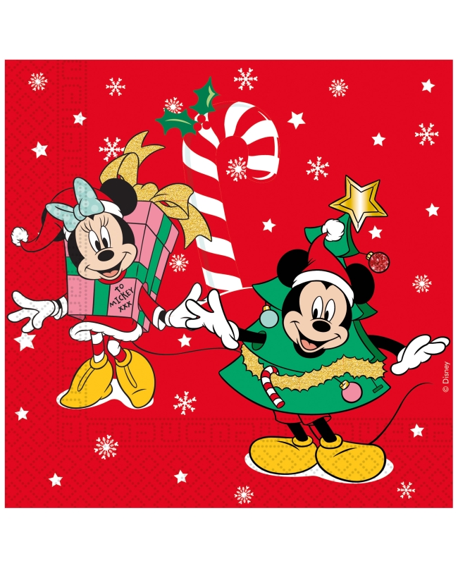 Servilletas 33X33cm Mickey Xmas Fsc 2Pli