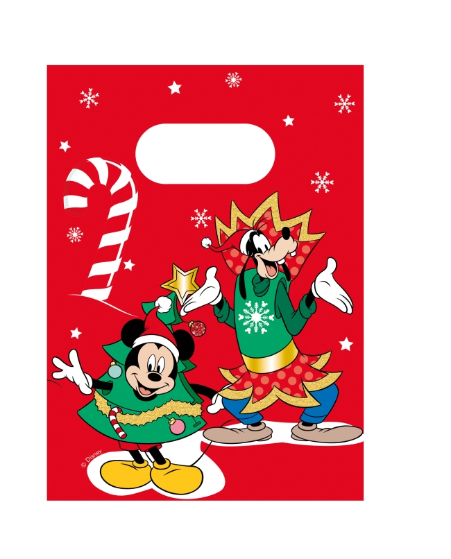 Bolsas Papel Mickey Xmas Fsc