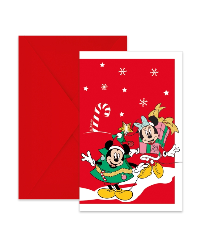 Invitaciones Mickey Xmas Fsc