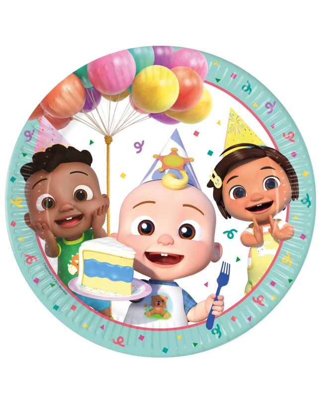 Platos 23cm Cocomelon Cumple Fsc