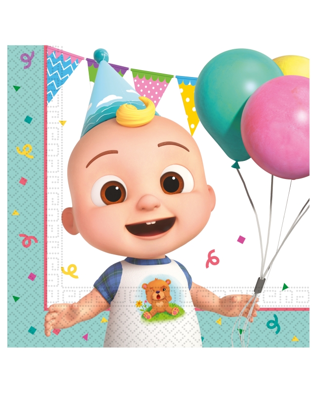 Servilletas 33X33cm Cocomelon Cumple Fsc 2Pli