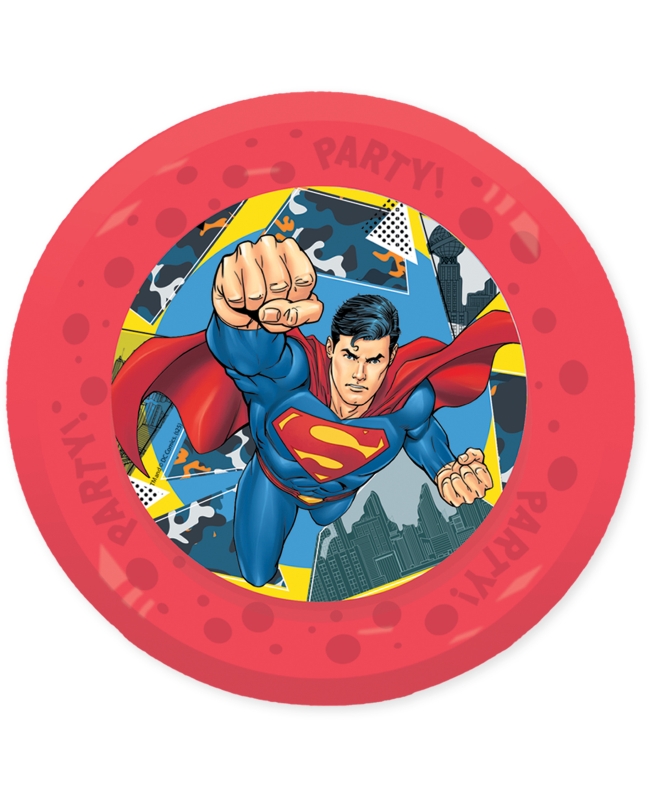 Plato Plastico Reutilizable 21cm Superman ***OFERTA DTO NO ACUMULABLE