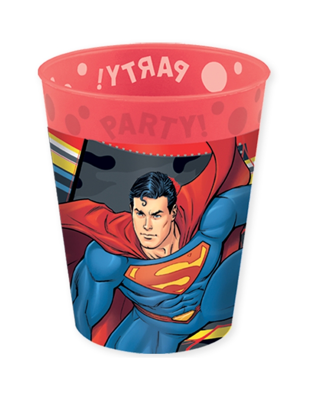 Vaso Plastico Reutilizable 250ml Superman ***OFERTA DTO NO ACUMULABLE